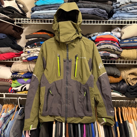 Bass Pro Shops Other - Bass Pro Shops Jacket Mens M Green Guidewear Gore-Tex Fishing Rain Parka Hooded